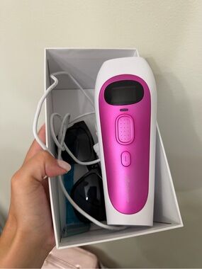 Compact Pink Home IPL Hair Removal Device
